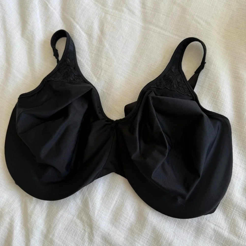 Bali Passion for Comfort Underwire Bra Black 40G 3385 Full Coverage Embroidery